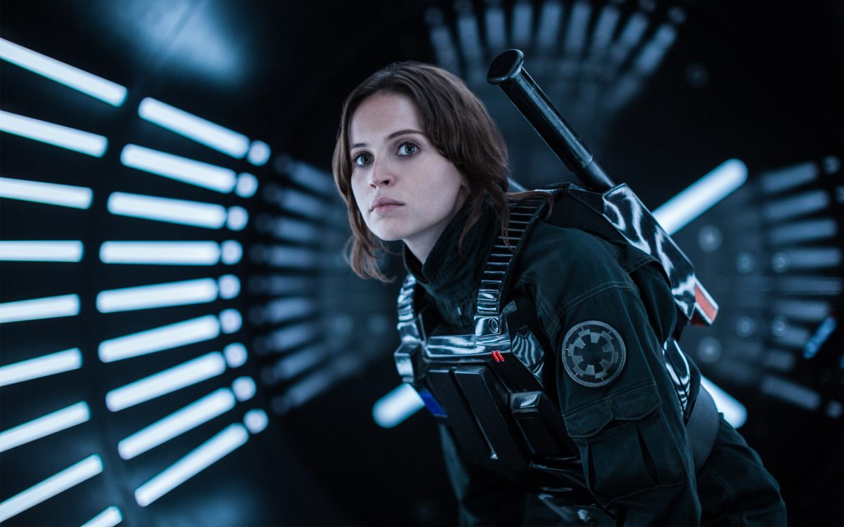 Rogue One: helpfully titled man on mission movie; also Star Wars